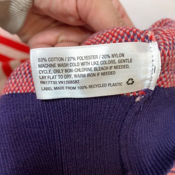 Wild Fable Short Bolo Style Knit Stripe Cropped Cardigan Sweater Womens Size L - Picture 4 of 7